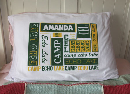 A Personalized Pillowcase - Camp