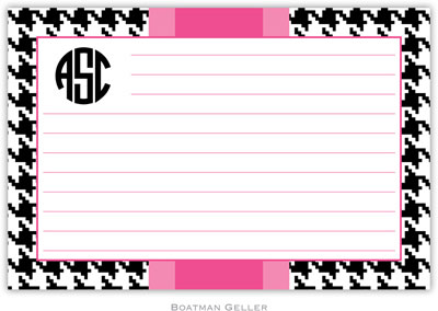 Boatman Geller Recipe Cards - Alex Houndstooth Black