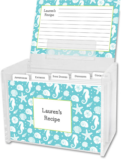 Boatman Geller Recipe Boxes with Cards - Jetties Teal Boatman Geller Recipe Boxes with Cards - Jetties Teal
