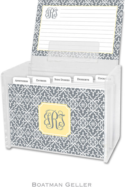 Boatman Geller - Create-Your-Own Personalized Recipe Card Boxes with Cards (Wrought Iron) Boatman Geller - Create-Your-Own Personalized Recipe Card Boxes with Cards (Wrought Iron)