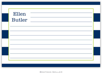 Boatman Geller - Create-Your-Own Personalized Recipe Cards (Awning Stripe)