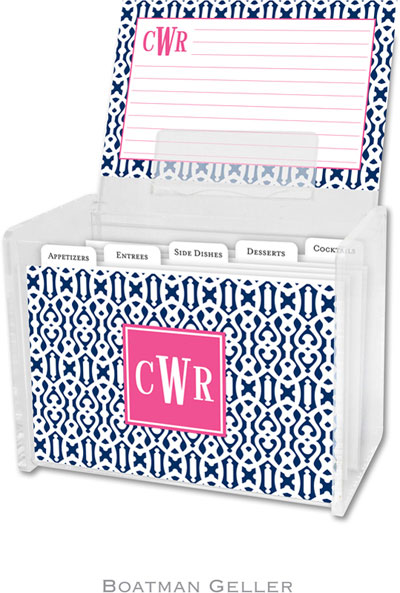 Boatman Geller - Create-Your-Own Personalized Recipe Card Boxes with Cards (Cameron)