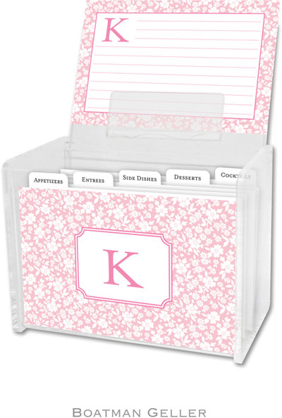 Boatman Geller - Create-Your-Own Personalized Recipe Card Boxes with Cards (Petite Flower) Boatman Geller - Create-Your-Own Personalized Recipe Card Boxes with Cards (Petite Flower)