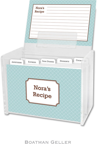 Boatman Geller - Create-Your-Own Personalized Recipe Card Boxes with Cards (Basketweave) Boatman Geller - Create-Your-Own Personalized Recipe Card Boxes with Cards (Basketweave)