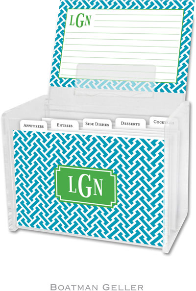 Boatman Geller - Create-Your-Own Personalized Recipe Card Boxes with Cards (Stella) Boatman Geller - Create-Your-Own Personalized Recipe Card Boxes with Cards (Stella)