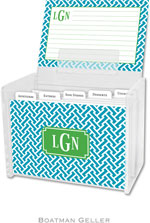 Boatman Geller - Create-Your-Own Personalized Recipe Card Boxes with Cards (Stella)