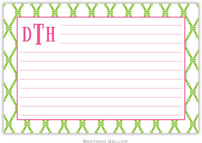 Boatman Geller Recipe Cards - Bamboo Green & Raspberry Boatman Geller Recipe Cards - Bamboo Green & Raspberry