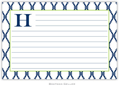 Boatman Geller Recipe Cards - Bamboo Navy & Green Boatman Geller Recipe Cards - Bamboo Navy & Green