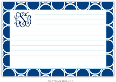 Boatman Geller Recipe Cards - Bamboo Rings Navy Boatman Geller Recipe Cards - Bamboo Rings Navy