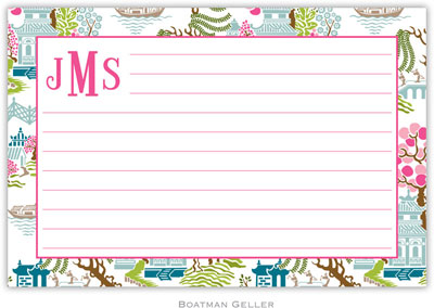 Boatman Geller Recipe Cards - Chinoiserie Spring Boatman Geller Recipe Cards - Chinoiserie Spring