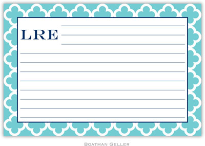 Boatman Geller - Create-Your-Own Personalized Recipe Cards (Bristol Tile Teal)