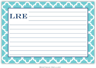 Boatman Geller - Create-Your-Own Personalized Recipe Cards (Bristol Tile Teal) Boatman Geller - Create-Your-Own Personalized Recipe Cards (Bristol Tile Teal)