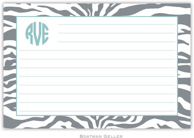 Boatman Geller - Create-Your-Own Personalized Recipe Cards (Zebra Gray) Boatman Geller - Create-Your-Own Personalized Recipe Cards (Zebra Gray)