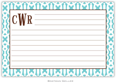 Boatman Geller - Create-Your-Own Personalized Recipe Cards (Cameron Teal) Boatman Geller - Create-Your-Own Personalized Recipe Cards (Cameron Teal)