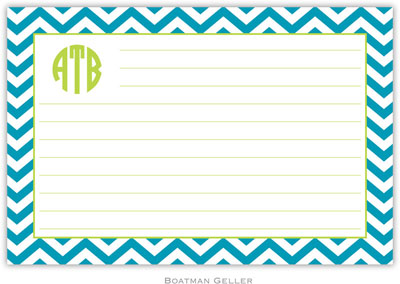 Boatman Geller - Create-Your-Own Personalized Recipe Cards (Chevron Turquoise) Boatman Geller - Create-Your-Own Personalized Recipe Cards (Chevron Turquoise)