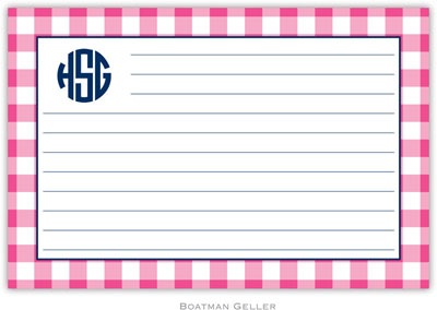 Boatman Geller - Create-Your-Own Personalized Recipe Cards (Classic Check) Boatman Geller - Create-Your-Own Personalized Recipe Cards (Classic Check)