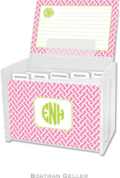 Boatman Geller - Create-Your-Own Personalized Recipe Card Boxes with Cards (Stella Bubblegum) Boatman Geller - Create-Your-Own Personalized Recipe Card Boxes with Cards (Stella Bubblegum)