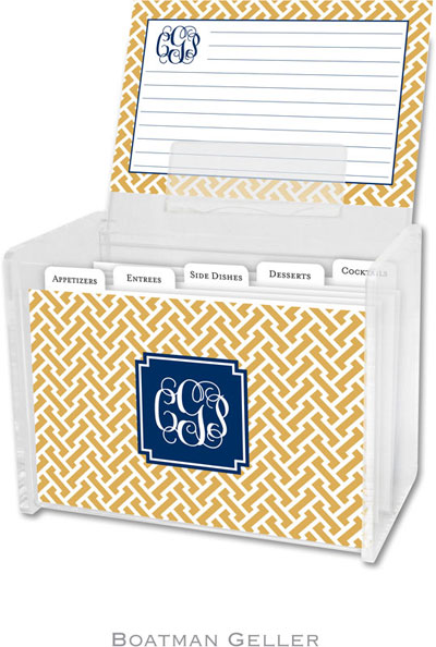 Boatman Geller Recipe Boxes with Cards - Stella Gold Preset Boatman Geller Recipe Boxes with Cards - Stella Gold Preset