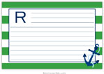 Boatman Geller Recipe Cards - Stripe Anchor