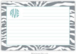 Boatman Geller - Create-Your-Own Personalized Recipe Cards (Zebra Gray)