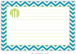 Boatman Geller - Create-Your-Own Personalized Recipe Cards (Chevron Turquoise)
