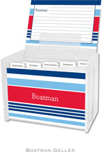 Boatman Geller Recipe Boxes with Cards - Espadrille Nautical