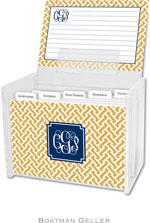 Boatman Geller Recipe Boxes with Cards - Stella Gold Preset