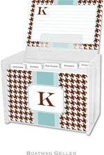 Boatman Geller Recipe Boxes with Cards - Alex Houndstooth Chocolate