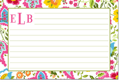 Boatman Geller Recipe Cards - Bright Floral Boatman Geller Recipe Cards - Bright Floral