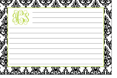 Boatman Geller Recipe Cards - Madison White with Black (Holiday)