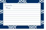 Boatman Geller Recipe Cards - Nautical Knot Navy