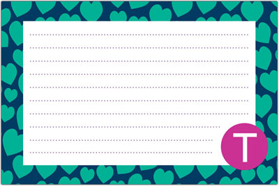 Dabney Lee Personalized Recipe Cards - Love Struck Dabney Lee Personalized Recipe Cards - Love Struck