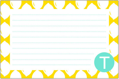 Dabney Lee Personalized Recipe Cards - Meyer Dabney Lee Personalized Recipe Cards - Meyer