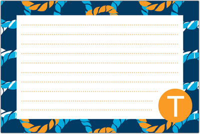 Dabney Lee Personalized Recipe Cards - Nautical Knots Dabney Lee Personalized Recipe Cards - Nautical Knots