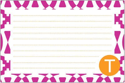 Dabney Lee Personalized Recipe Cards - Poppy Dabney Lee Personalized Recipe Cards - Poppy