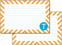 Dabney Lee Personalized Recipe Cards - Chevron