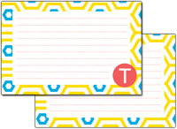 Dabney Lee Personalized Recipe Cards - Happy Hexagon
