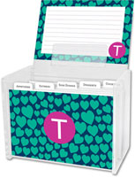 Dabney Lee Personalized Recipe Boxes - Love Struck