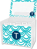 Dabney Lee Personalized Recipe Boxes - Seashells
