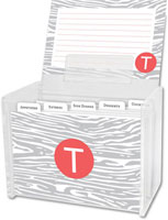 Dabney Lee Personalized Recipe Boxes - Varnish