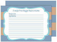 Recipe Cards by Little Lamb Designs (Stripes)