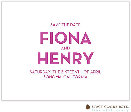 Stacy Claire Boyd - Save The Date Cards (Subtle Canvas)