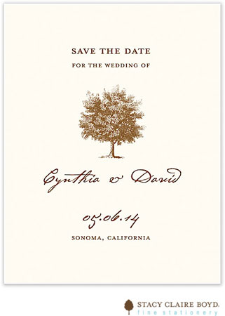 Stacy Claire Boyd - Save The Date Cards (Under The Oak)