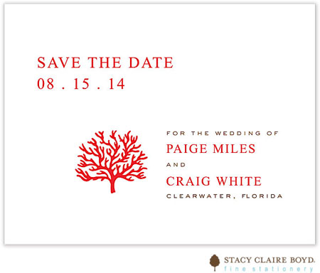 Stacy Claire Boyd - Save The Date Cards (Coral Reef) Stacy Claire Boyd - Save The Date Cards (Coral Reef)