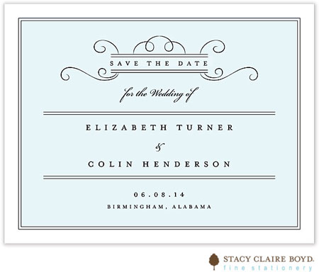 Stacy Claire Boyd - Save The Date Cards (Delicate Scrolls)