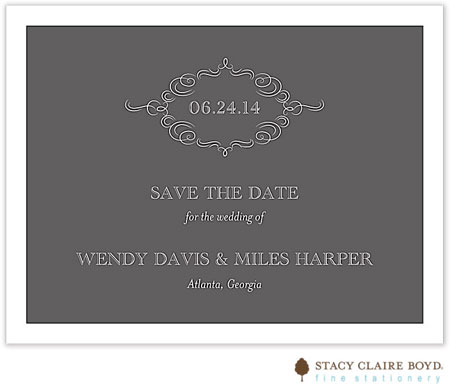 Stacy Claire Boyd - Save The Date Cards (Sophisticated Flourish)