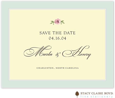 Stacy Claire Boyd - Save The Date Cards (Rosebud)