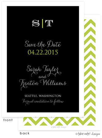 Take Note Designs Save The Date Cards - Classic Simplicity Take Note Designs Save The Date Cards - Classic Simplicity