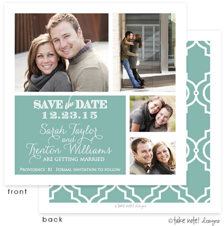 Take Note Designs Save The Date Cards - Simple Pool Block Take Note Designs Save The Date Cards - Simple Pool Block