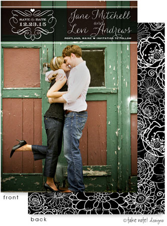 Take Note Designs Save The Date Cards - Classic Transparent Band